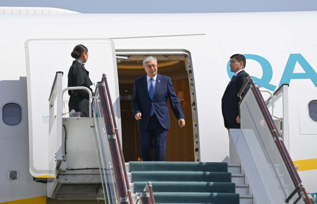 President Tokayev arrives in Uzbekistan for working visit