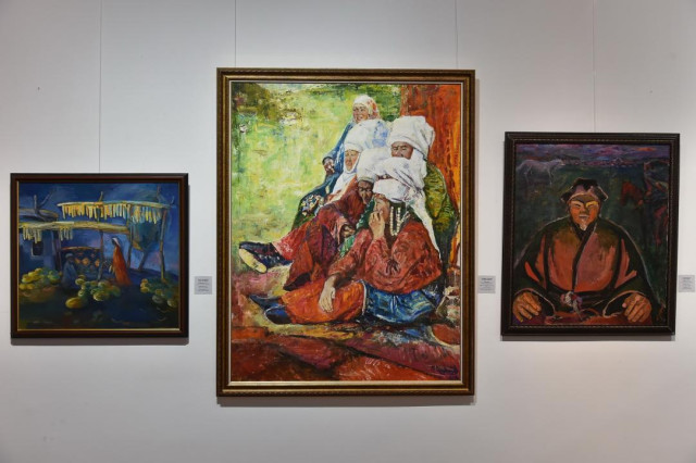 Астанада улуттук сүрөттөө искусствосунун көргөзмөсү ачылды