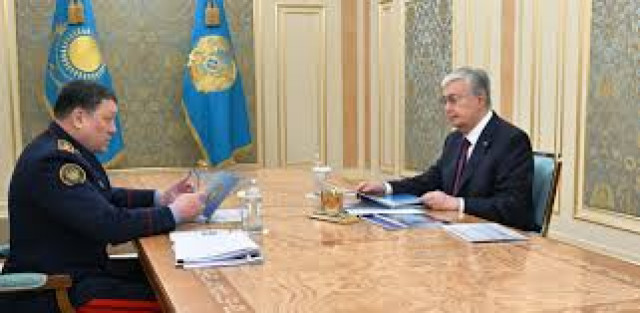 Kazakh President receives Interior Minister