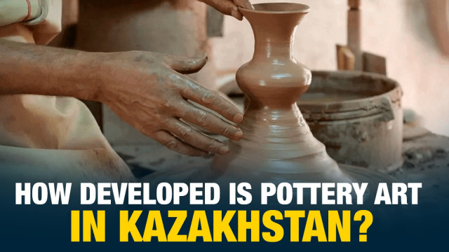 How developed is pottery art in Kazakhstan?
