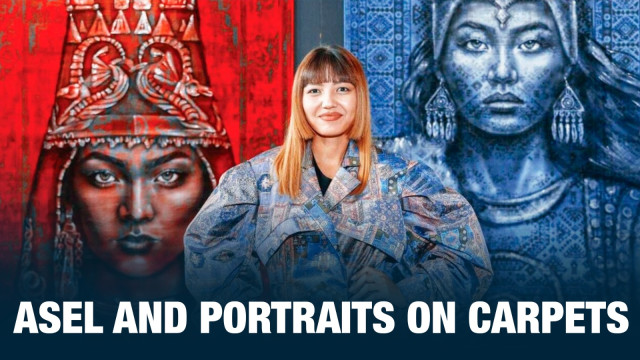 Asel and portraits on carpets