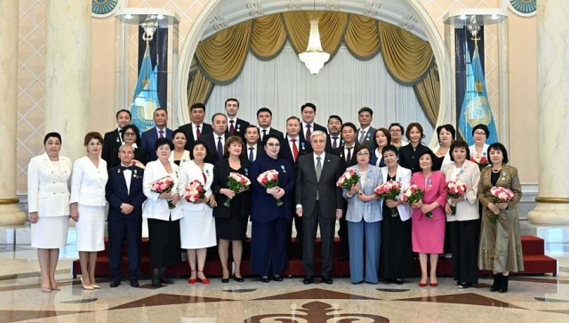 Kazakh President participates in ceremony of awarding culture and art workers