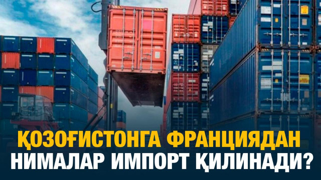 Қозоғистонга Франциядан нималар импорт қилинади?