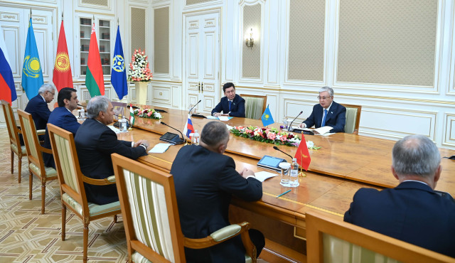 President Tokayev meets with Speakers of Parliaments of CSTO member states