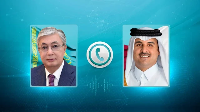 Kazakh President and Qatari Emir hold telephone conversation