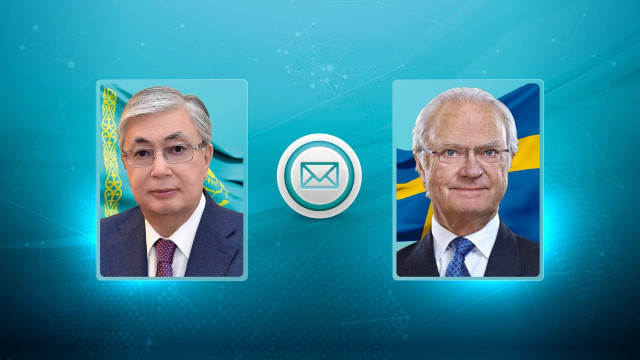 Kassym-Jomart Tokayev congratulates King of Sweden on National Day