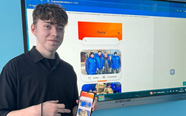 Kazakh student develops guide for volunteers