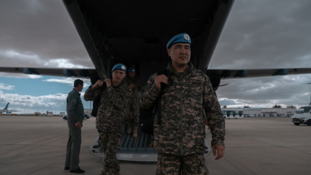 Kazak barışı koruma güçleri Golan tepeleri'ndeki görevlerinin 100. gününü kutluyor