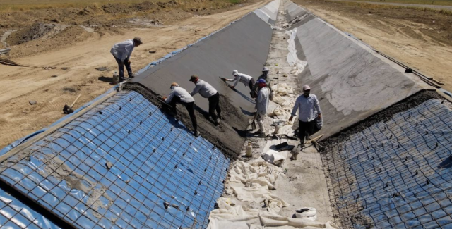 Türkistan ilinde yeni su rezervuarı inşa ediliyor