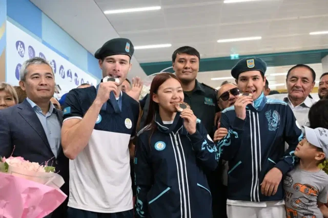 Олимпиада совриндорлари Алматида кутиб олинди