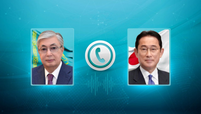 President Tokayev holds telephone conversation with Japanese PM