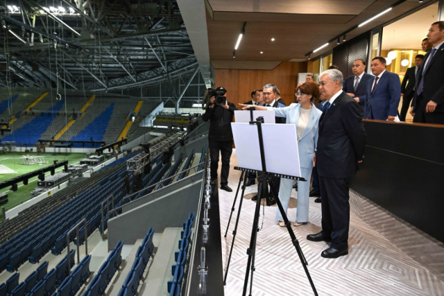 Kazakistan Devlet Başkanı 5. Dünya Konargöçer Oyunlarının hazırlıklarıyla tanıştı