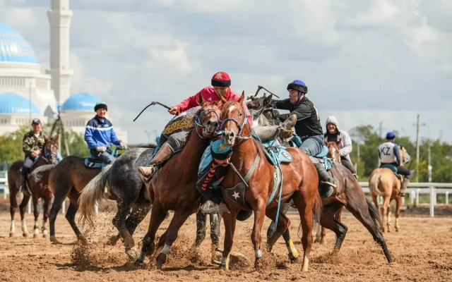 Kazakhstan’s national kokpar team holds first training sessions at Nomad Games stadium in Astana