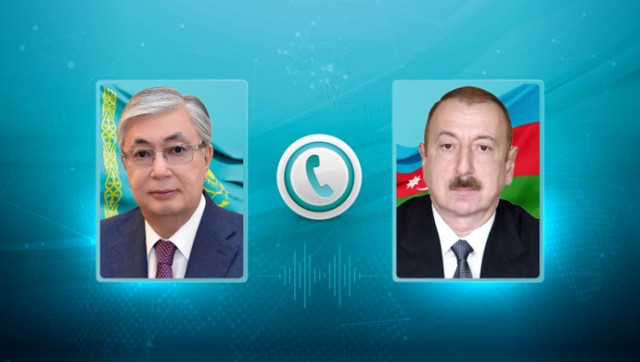 Kazakistan ve Azerbaycan Devlet Başkanları telefon görüşmesi yaptı