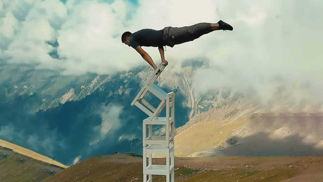 Kazakh acrobat performs extreme stunt in Almaty mountains