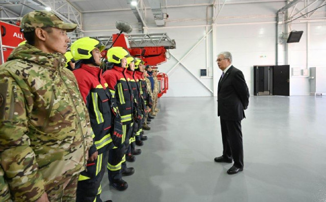 Мемлекет Басшысы Астанадағы жаңа Өрт сөндіру бөліміне барды