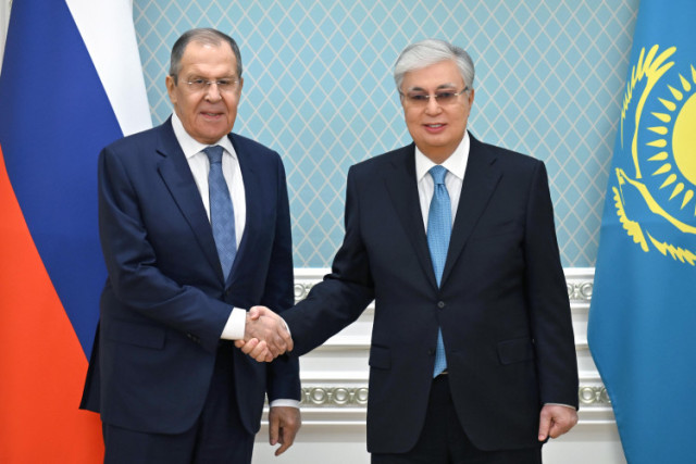 Kazakh President receives Russian Foreign Minister