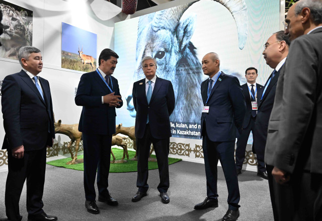President Tokayev visits Kazakhstan pavilion at COP29