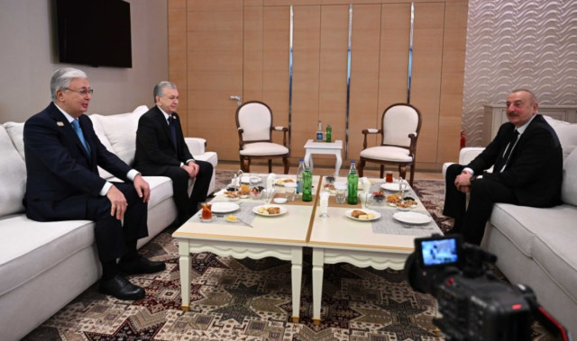 Казакстан, Азербайжан жана Өзбекстандын президенттери