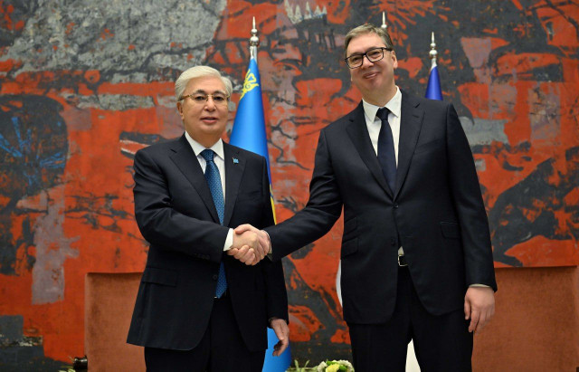 К. Токаев провел переговоры с Президентом Сербии