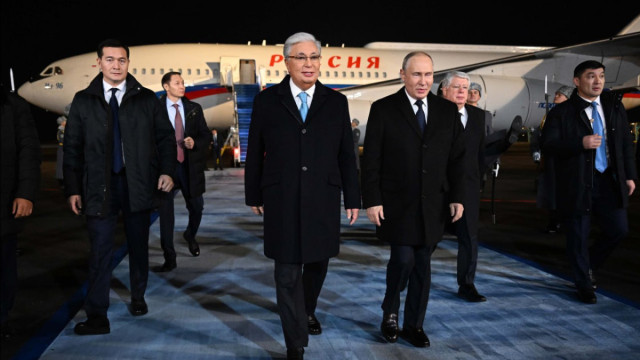 Rusya Devlet Başkanı devlet ziyareti için Kazakistan'a geldi
