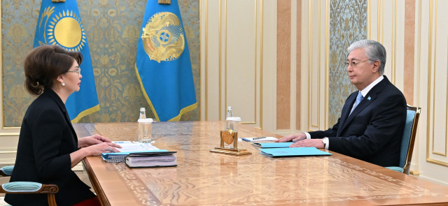 Aida Balayeva, Kasım Comart Tokayev’e rapor sundu