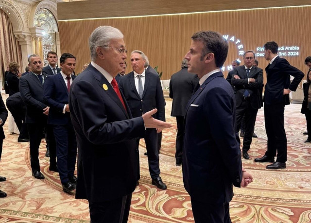 Kazakh President holds series of meetings at One Water Summit