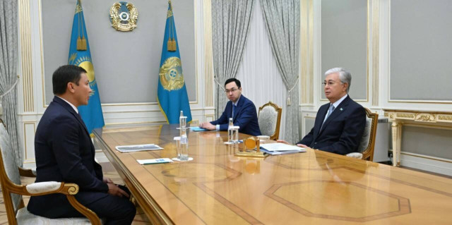 Kassym-Jomart Tokayev receives National Olympic Committee President