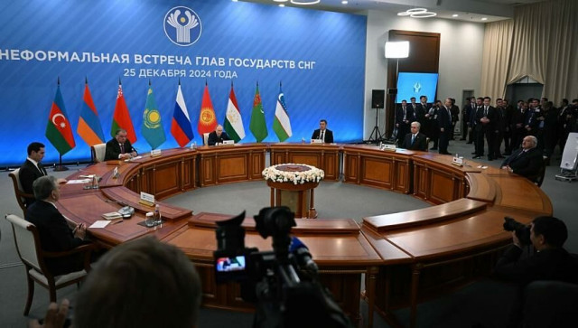 Kazakh President participates in informal meeting of CIS heads of state