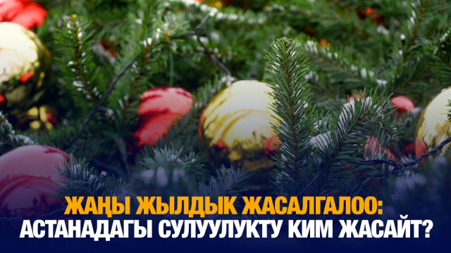 Жаңы жылдык жасалгалоо: Астанадагы сулуулукту ким жасайт?