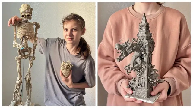 Young Kazakh sculptor creates anime and book characters using plasticine