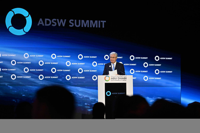 Kazakh President addresses Abu Dhabi Sustainability Week Summit