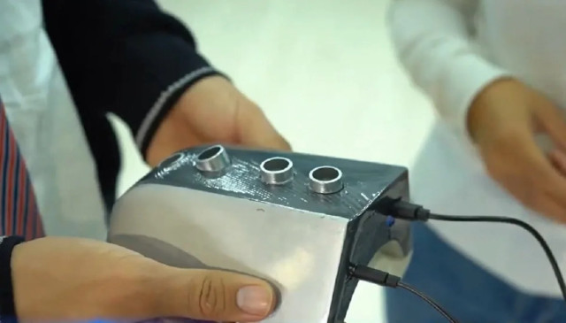 Kazakh school student invents bracelet for people with visual impairments