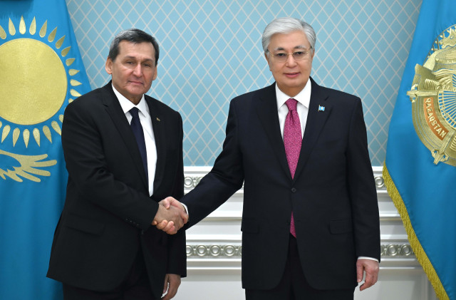 Kazakh President receives Turkmen Deputy Chairman of Cabinet of Ministers