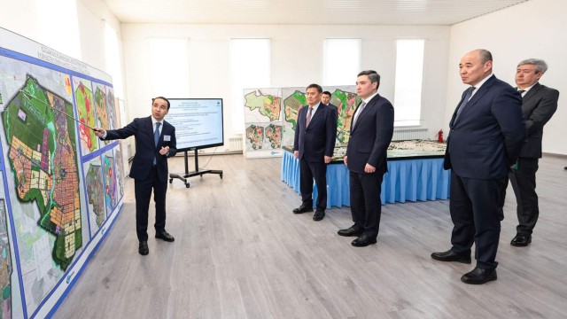 О. Бектеновго Косшы шаарын өнүктүрүүнүн башкы планы тааныштырылды