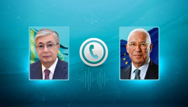 Kassym-Jomart Tokayev holds telephone conversation with European Council President