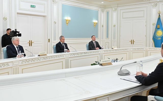 Қозоғистон Президенти Сергей Шойгуни қабул қилди