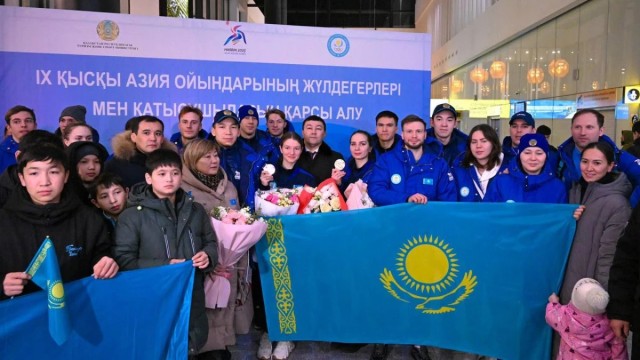 Қозоғистон Осиё ўйинлари ғолибларини кутиб оляпти
