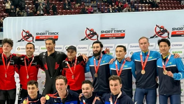 Қозоғистонлик шорт-трекчилар - бронза медаль соҳиби