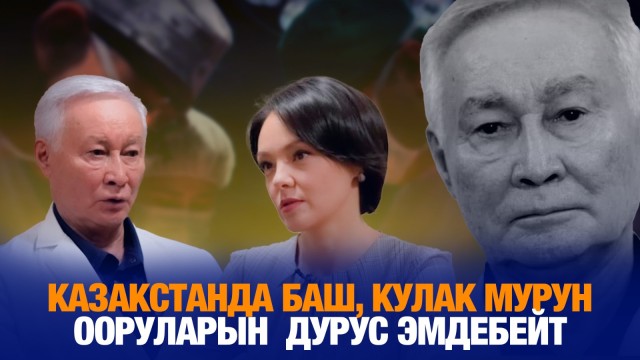 Казакстанда баш, кулак мурун ооруларын дурус эмдебейт