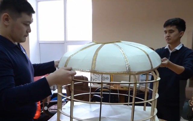 Шымкенттік студенттер инновациялық киіз үй ойлап тапты