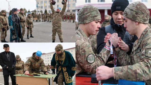 Военно-спортивную эстафету в честь Наурыза провели в Нацгвардии