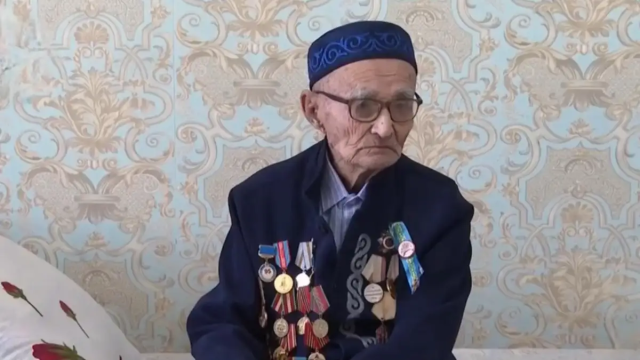 Кентауда 100жаштагы согуштун ардагери жашайт