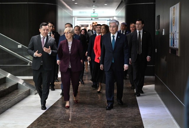 Kazakh, Slovenian Presidents visit AIFC