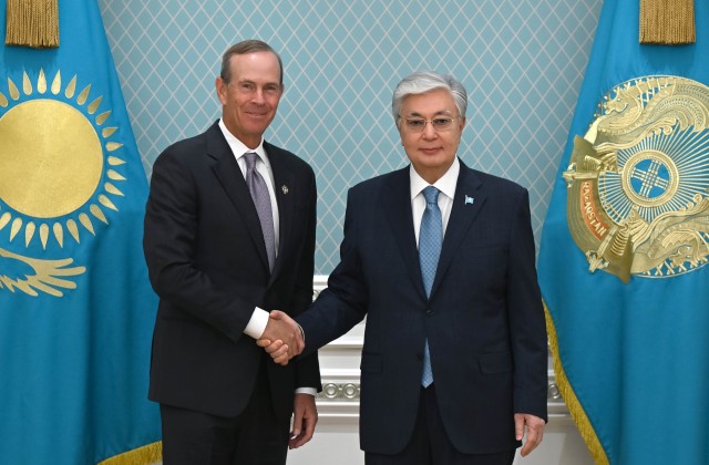 Kazakh President receives Chevron Corporation Chairman