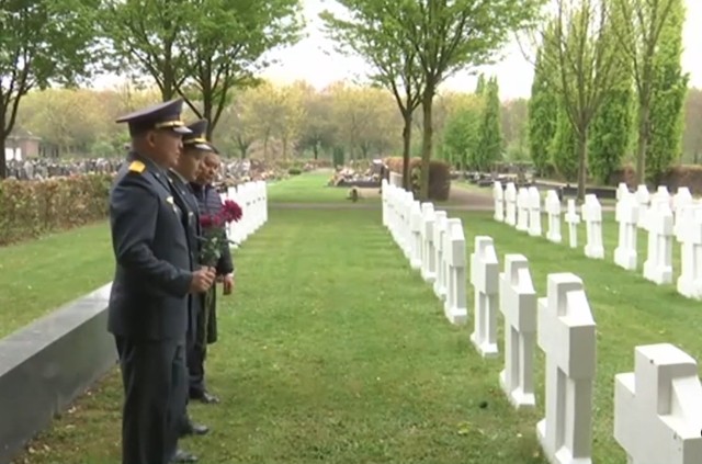 Бельгияда Улуу Ата Мекендик согушка катышкан казакстандык жоокерлерди урматтады