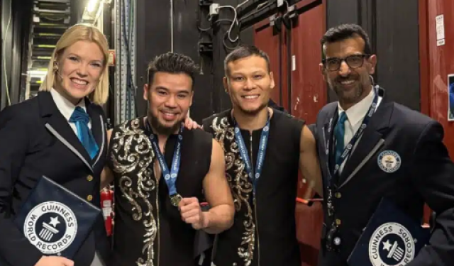 Kazakh acrobats enter Guinness World Records