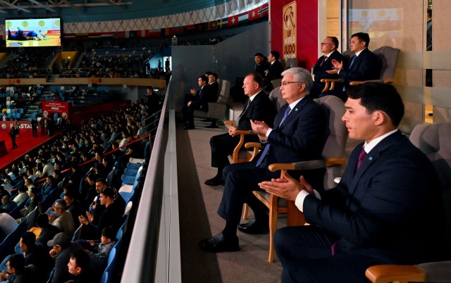 Kassym-Jomart Tokayev attends Qazaqstan Barysy Grand Slam in Astana
