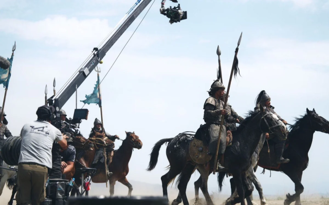 Казакстанда Жошы хан тууралуу сериалдын соңку тартуу иштери жүрүүдө