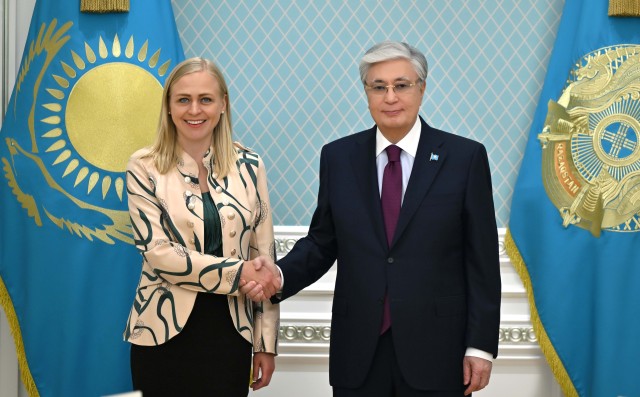 Devlet Başkanı, AGİT Dönem Başkanı Elina Valtonen'i kabul etti